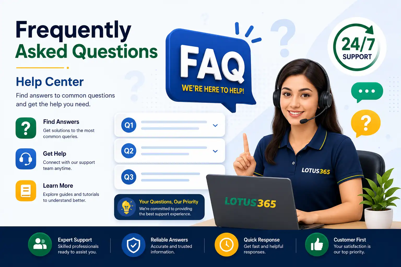 Frequently Asked Questions (FAQ) – Lotus365 Help Center